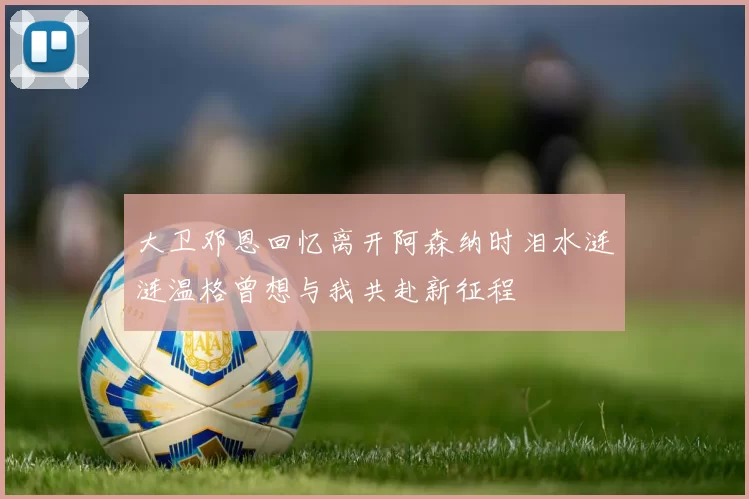大卫邓恩回忆离开阿森纳时泪水涟涟温格曾想与我共赴新征程